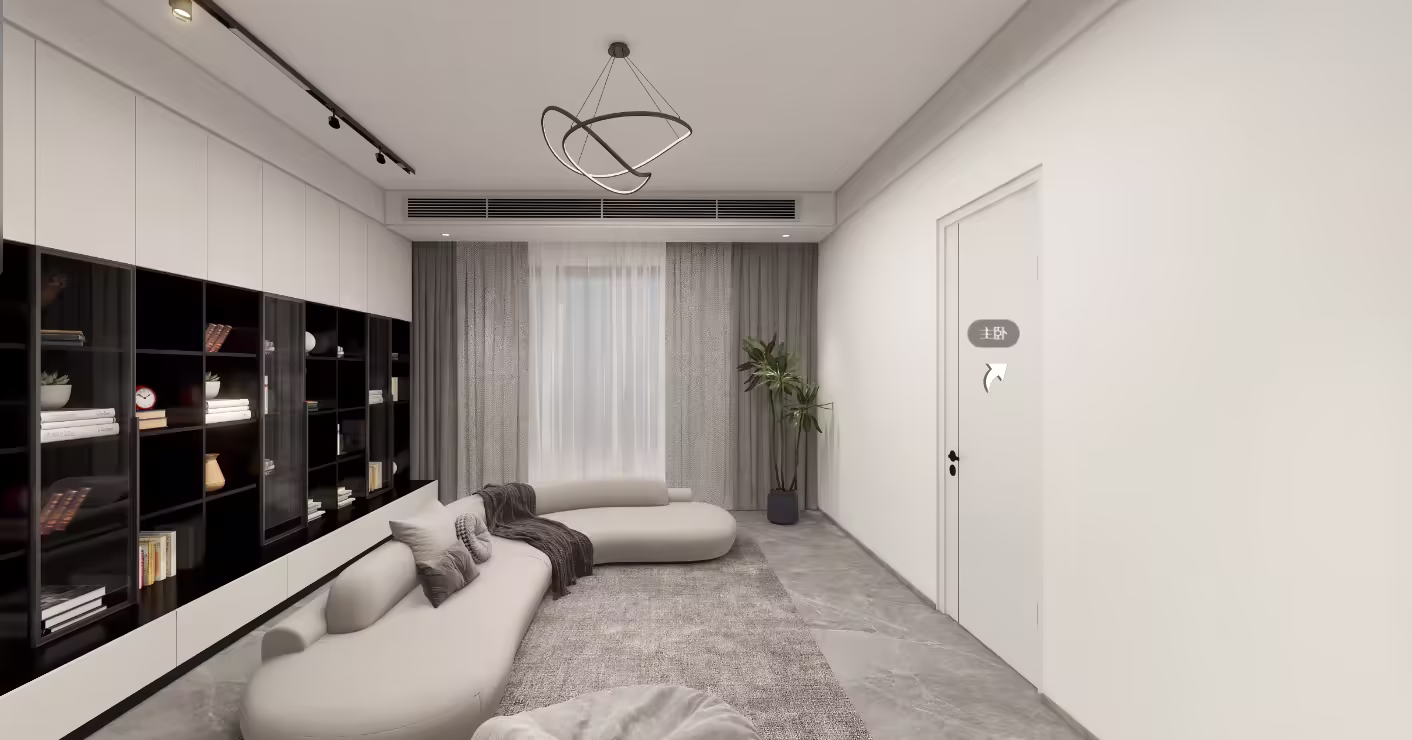 宝安区假日名居-现代风效果图